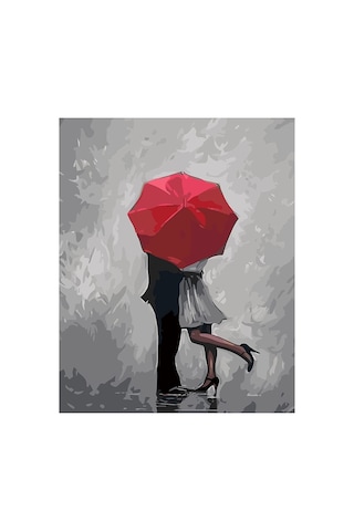 Kaçak Aşk Çerçevesiz 50x65 Cm Sayılarla Boyama Hobi Seti