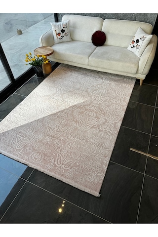 Nısan Halı Salon, Oturma, Yatak Odası Halısı Desen Kodu 15151-055 Toz Pembe