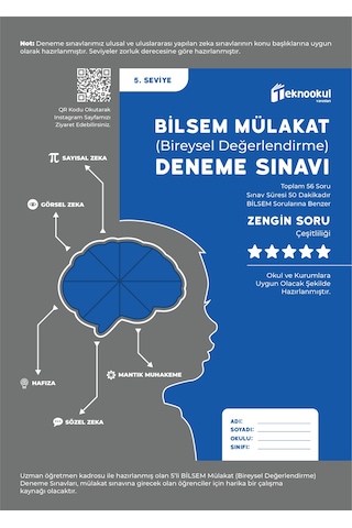 Bilsem Mülakat 5 li Deneme 3. Sınıf