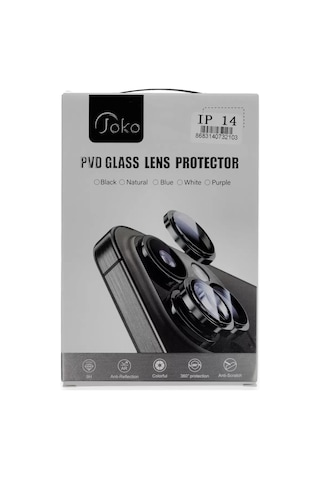 iPhone Uyumlu 14 Pvd Metal Kamera Lens - Turuncu