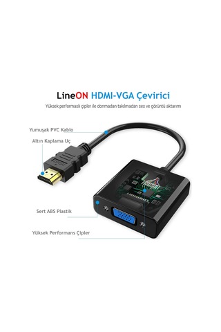 Ps3 - Xbox Uyumlu Hdmı Vga Dönüştürücü %100 Çalışır