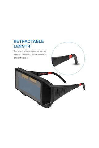 Springsun Güneş Enerjili Otomatik Işık Ayarlı Kaynak Makinesi Kaynak Gözlükleri Kaynak Parlaklık Önleyici Göz Kapağı