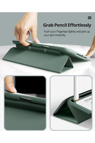 Apple Uyumlu iPad Air 3 10.5 Kılıf Kalem Bölmeli Smart Case A2152 A2123