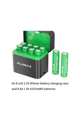 Besthome1 Dream011 Pujımax 8 Yuvalı 1 5v Lityum Kutu 8 Aa Pil Yenileme Hızlı Başlatma