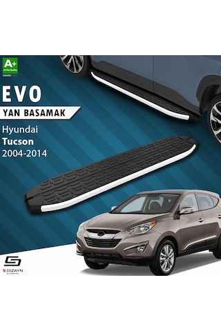 S-dizayn Hyundai Tucson 2 Evo Aluminyum Yan Basamak 173 Cm 2004-2014