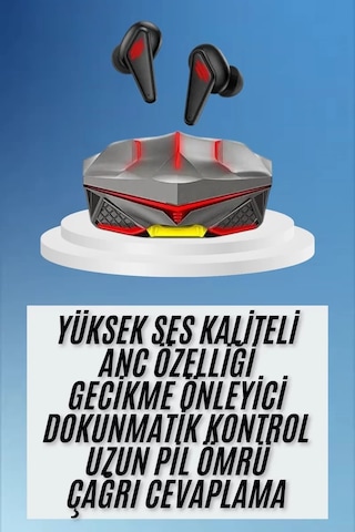 Dokunmatik Kontrol Tws Işıklı Kulakiçi Bluetooth Kulaklık Kablosuz Oyuncu Kulaklığı Yeni Nesil 1