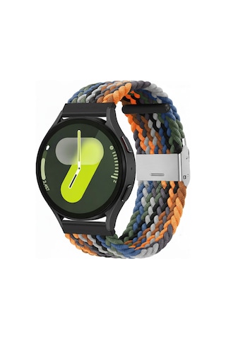 Samsung Galaxy Watch 4 5 6 7 Fe 40 44mm Classic 42 43 46 47mm Uyumlu 20mm Metal Klips Örgü Kordon