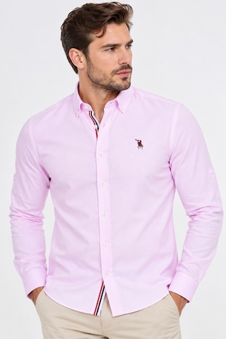G974 Dewberry Erkek Gömlek-açık Pembe-1