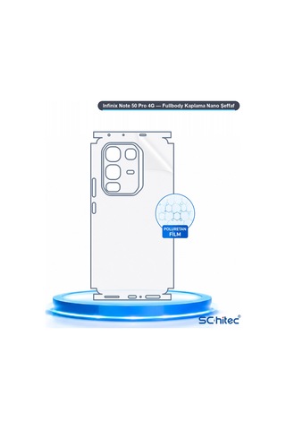 Note 50 Pro 4g Uyumlu Fullbody Arka Kaplama Hidrojel Koruyucu Film 81183597