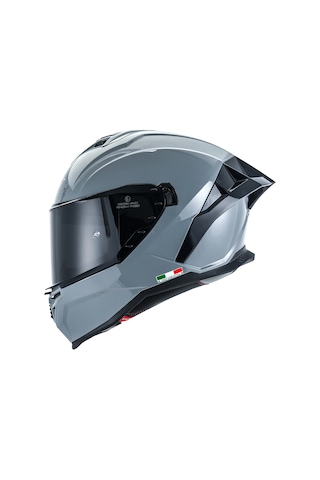 Sway SW 867 Siyah Camlı Kapalı Motosiklet Kaskı Nardo Gri