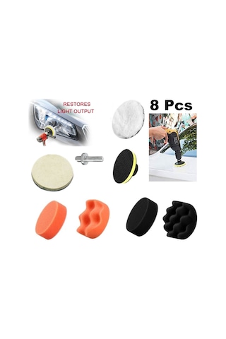 Oto Araç Kaport Far için Polisaj Seti Pasta Cila Uygulama Matkaba