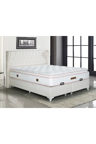 Peluş Ultra Ortopedik Yaylı Pedli Yatak Tavşan Tüyü Kumaş