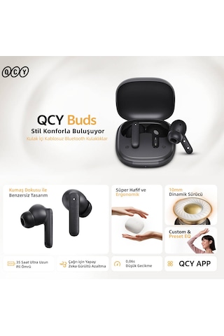 Qcy Buds T43 Bluetooth 5.3 Kulak İçi Kulaklık