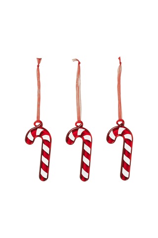 Ikea Vinterfint Noel Ağacı Süsü, Kırmızı-beyaz, 8 Cm