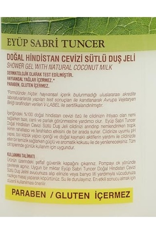 Doğal Hindistan Cevizi Sütlü Duş Jeli 600 Ml Diğer