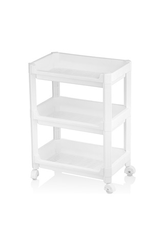 Buradabulabilirsin 3 Katlı Tekerlekli Sepet Organizer Raf - 352x220x480 Mm Bbz Çok Renkli