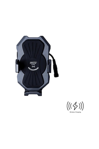 Ct-m04 Telefon Tutucu Titreşim Önleyici Modül Şarjlı Gidon Ayna Montaj Motosiklet Üniversal Siyah