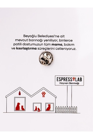Espressolab Pin Pati No:8 Rozet Çok Renkli