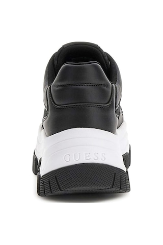 Guess Kadın Berrett2 Monogram Desenli Kalın Tabanlı Sneaker - Siyah 4221490