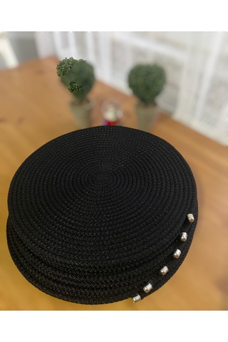 Kordon İpten Siyah 6lı Supla Takımı Siyah