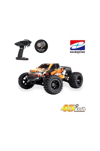 Haıboxıng Rc 1/16 Ravage 45+ Km/h Sürat Uzaktan Kumandalı Rc Model Araba Rtr Elektrikli 4wd Brushless Fırçasız Offroad Truck Turuncu