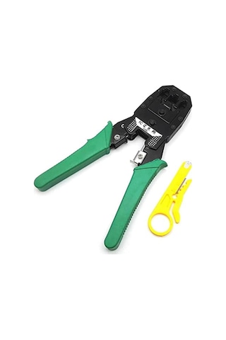 Al-4507 Rj9 Rj12 Rj45 Sıkıcı Sıkma Pensesi Kablo Soyucu Set Cat5 Internet Ucu Çakma K