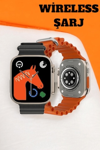 49mm Ekranlı, Kan Basıncı Ve Adımsayar Özellikli Bluetooth Akıllı Saat - Uczs8ultra3