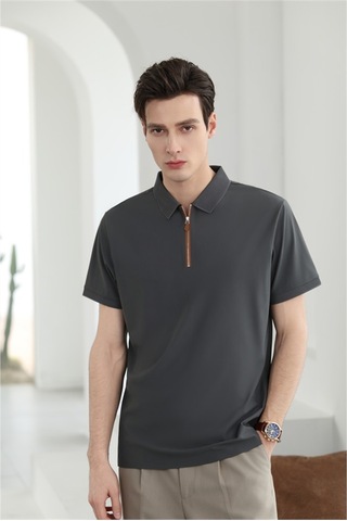 New Performance Premium Polo T-shirt 84% Nylon 16% Spandex Demir Grisi