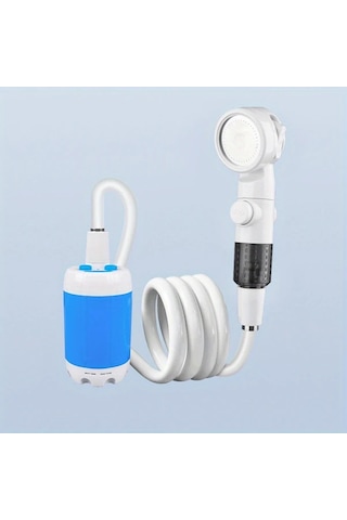 Willowhaven Mavi Taşınabilir Elektrikli Duş Pompası: Usb Şarjlı Dijital Ekran Çoklu Mod Camping