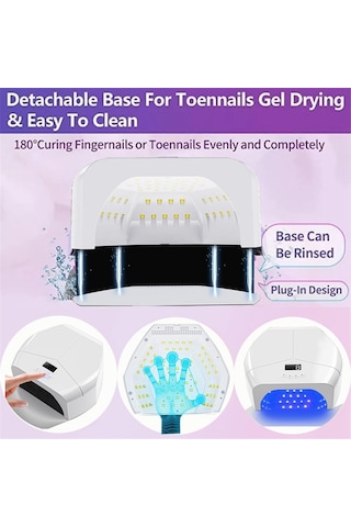 Xurunkeji Uv Tırnak Lambası Tırnak Işık Terapi Makinesi Uv Tırnak Cilası Pişirme Lambası Jel Cila İçin Hızlı Kürleme Kurutucu Led Lambalar Abd Fişi