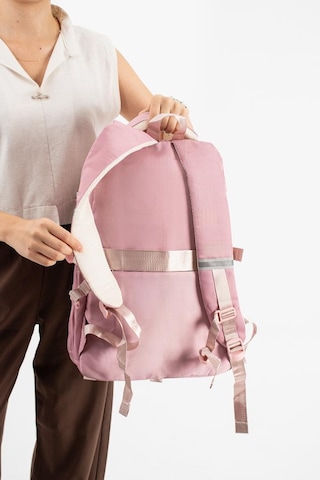 Ventis Unisex Okul Çantası Ortaokul Lise Cüzdanlı Sırt Çantası 43 30 Cm Su Geçirmez Kumaş Vnt5-e Pembe
