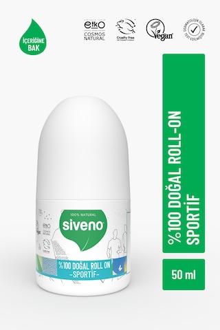 Siveno Sportif Vegan Unisex Roll-On Deodorant 50 ML