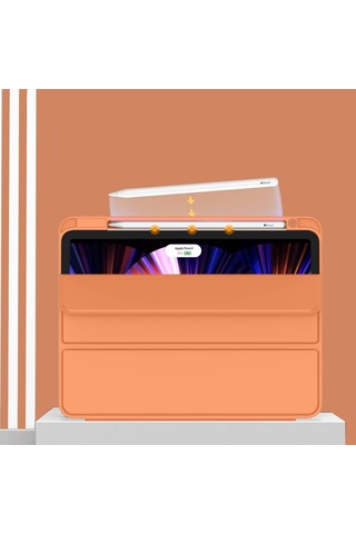 İpad Uyumlu Pro 11inç M2 2024 Kılıf Pen Charge Kalem Bölmeli A2836 A2837 A3006