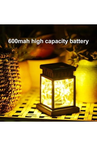 Besthome1 Güneş Enerjili Çiçek Şekilli Bahçe Lambası - Su Geçirmez 30 Led, 4 Renk, Asma Kanca, Gece Aydınlatma Çok Renkli Çok Renkli