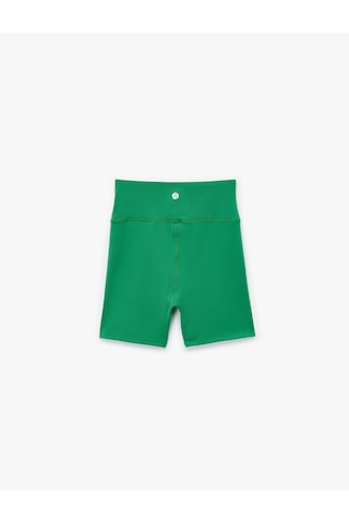 Koton Slim Fit Yüksek Bel Ekstra Mini Spor Biker Tayt Yeşil 6wak40254nk Yeşil