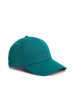Tommy Hilfiger Th Flag Pamuklu 6 Panel Yeşil Erkek Şapka-13093 Mavi