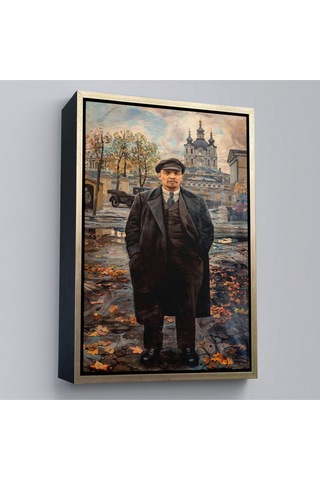 Çerçeveli Vladimir Lenin Sovyet Dönemi Rusya Dekoratif Duvar Tablosu-6194