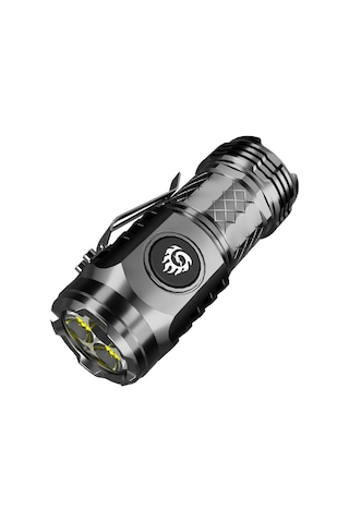 Dolıty Mini El Feneri Cep Meşale Lambası Edilebilir Led Gece Siyah