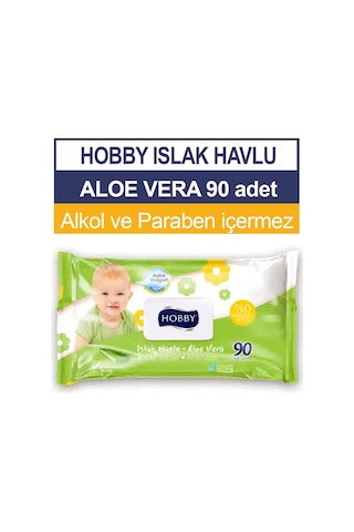 Hobby Islak Havlu Aloe Vera 90'lı