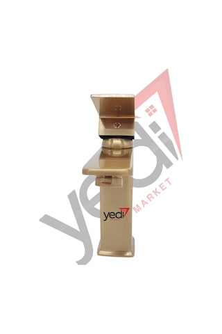 Yedi Yapı Mat Gold Kare Model Sabit Lavabo Bataryası Gold
