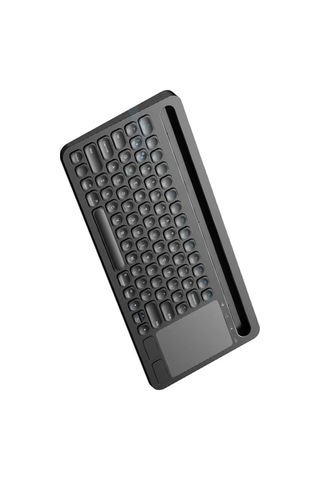 Şarjlı Bluetooth Touchpad Klavye Kablosuz Bağlantı Pc Telefon Tablet Uyumlu Kolay Kablosuz Bağlantı