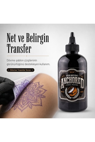 Anchored By Nikko Hurtado Stencil Solution Dövme Transfer Sıvısı 8oz - 240ml
