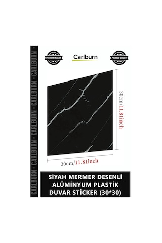 Özel Üretim 3d Panel Isıya Dayanıklı Mutfak Siyah Mermer Desenli Alüminyum Plastik Duvar Sticker 303 Çok Renkli