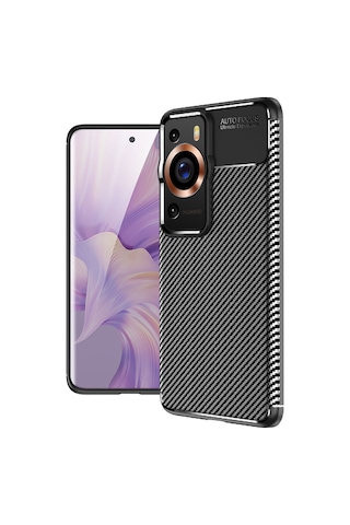 Goocamp Huawei P60 Pro Kılıf Negro Silikon Kapak - Siyah Siyah