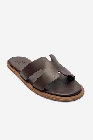 Luvishoes Bıora Bordo Hakiki Deri Kadın Terlik