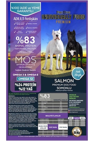 Pro Dog Somonlu Premium Yetişkin Köpek Maması 15 KG