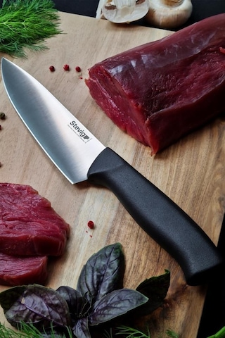 Stevig Solid Şef Bıçağı 17,5 Cm Siyah St-400.001 Siyah