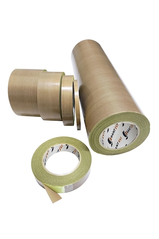 Teflon Bant 75mmx10mt Yapışkanlı Teflon Kaplı Cam Kumaşı Ptfe