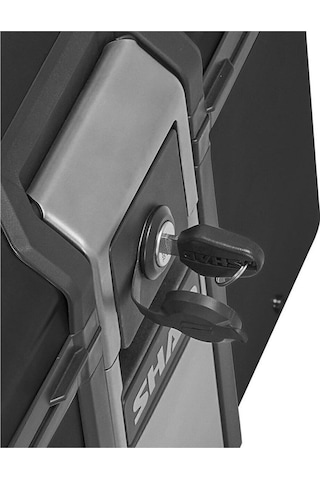 Shad Motosiklet Çanta - Topcase - Terra Tr55 Alüminyum Çanta Siyah Black Standart