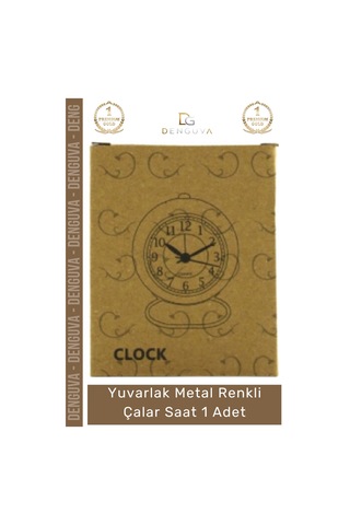 Saat Modern Tasarım Estetik Minimalist Masa Saati Kaliteli Yuvarlak Metal Renkli Çalar Saat Çok Renkli